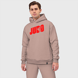 Мужской костюм оверсайз Judo red, цвет: пыльно-розовый — фото 2