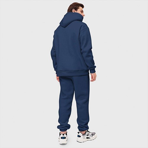 Мужской костюм оверсайз Джинши и Маомао / Тёмно-синий – фото 4