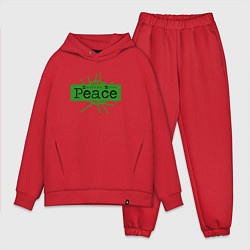 Мужской костюм оверсайз Depeche Mode - Peace bk, цвет: красный