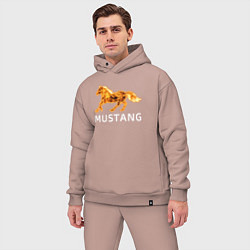 Мужской костюм оверсайз Mustang firely art, цвет: пыльно-розовый — фото 2