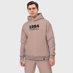 Мужской костюм оверсайз 1984 со звездой, цвет: пыльно-розовый — фото 2