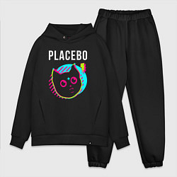 Мужской костюм оверсайз Placebo rock star cat, цвет: черный