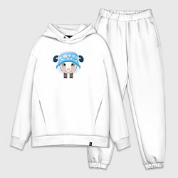 Мужской костюм оверсайз Маленькая овечка, цвет: белый