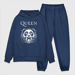 Мужской костюм оверсайз Queen rock panda, цвет: тёмно-синий