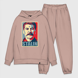 Мужской костюм оверсайз Face Stalin, цвет: пыльно-розовый