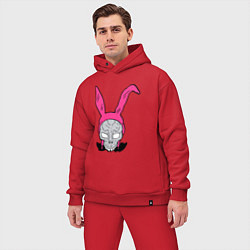 Мужской костюм оверсайз Pink Donnie Darko, цвет: красный — фото 2