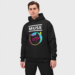 Мужской костюм оверсайз Muse rock star cat, цвет: черный — фото 2