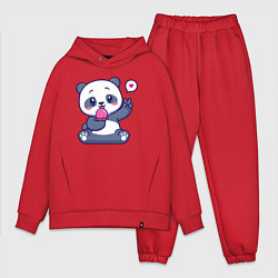 Мужской костюм оверсайз Ice cream panda