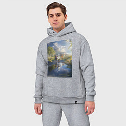 Мужской костюм оверсайз Провожающая в последний путь Фрирен, цвет: меланж — фото 2