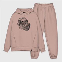 Мужской костюм оверсайз Кабан новогодний