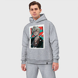 Мужской костюм оверсайз Адский рай Тёбэй Адза, цвет: меланж — фото 2