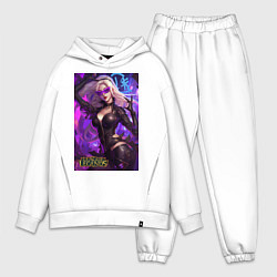 Мужской костюм оверсайз League of Legends Kaisa Kda, цвет: белый