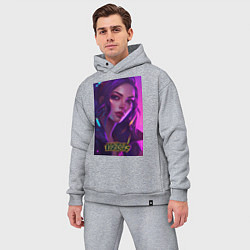 Мужской костюм оверсайз League of Legends Kaisa Kda, цвет: меланж — фото 2