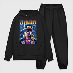 Мужской костюм оверсайз Jojo - Jotaro Kujo ai art, цвет: черный