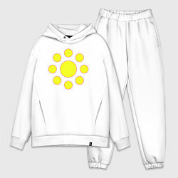 Мужской костюм оверсайз Желтые окружности