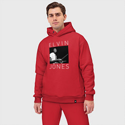 Мужской костюм оверсайз Elvin Jones jazz legend, цвет: красный — фото 2