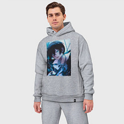 Мужской костюм оверсайз Ванитас мемуар, цвет: меланж — фото 2