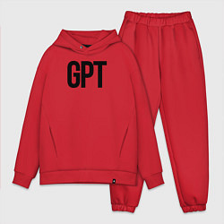 Мужской костюм оверсайз GPT, цвет: красный