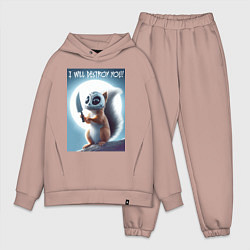 Мужской костюм оверсайз I will destroy you - halloween