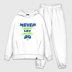 Мужской костюм оверсайз Never Let Go Jungkook, цвет: белый