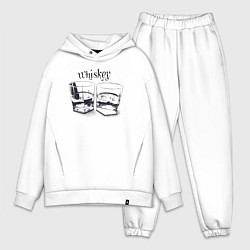 Мужской костюм оверсайз Виски в бокалах