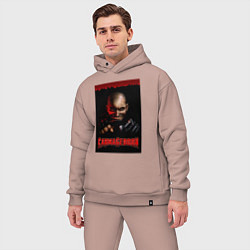 Мужской костюм оверсайз Carmageddon driver, цвет: пыльно-розовый — фото 2