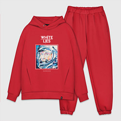Мужской костюм оверсайз White Lies - Big TV new merch, цвет: красный