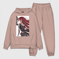 Мужской костюм оверсайз Реинкарнация безработного Бореас Грейрат, цвет: пыльно-розовый