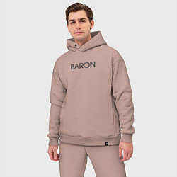 Мужской костюм оверсайз Baron барон, цвет: пыльно-розовый — фото 2