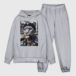 Мужской костюм оверсайз Леопард панк из Нью-Йорка - нейросеть