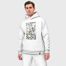 Мужской костюм оверсайз Девятые врата In vain Антихрист AT, цвет: белый — фото 2