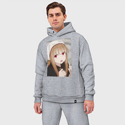 Мужской костюм оверсайз Волчица и пряности Холо монашка, цвет: меланж — фото 2