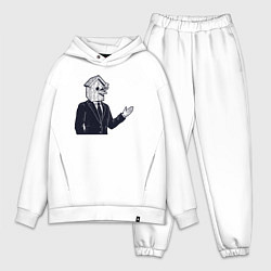 Мужской костюм оверсайз Человек скворечник