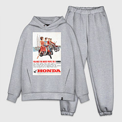 Мужской костюм оверсайз Honda мотоцикл