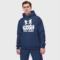 Мужской костюм оверсайз Goro cuddly carnage logo, цвет: тёмно-синий — фото 2