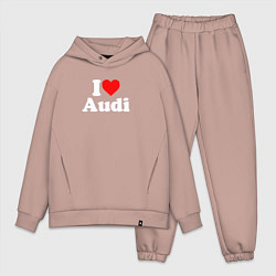 Мужской костюм оверсайз I love Audi, цвет: пыльно-розовый
