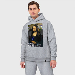 Мужской костюм оверсайз Мона Лиза диджей, цвет: меланж — фото 2