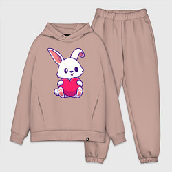 Мужской костюм оверсайз Heart rabbit
