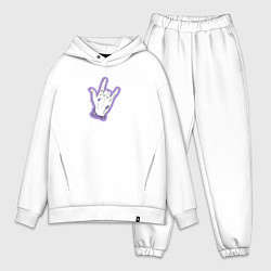 Мужской костюм оверсайз BTS Army Cool, цвет: белый