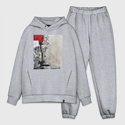 Мужской костюм оверсайз Abstract Red