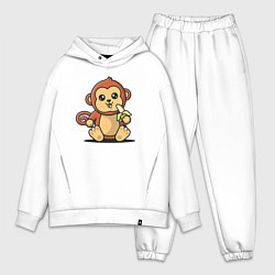 Мужской костюм оверсайз Мартышка и банан