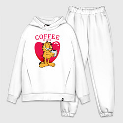 Мужской костюм оверсайз Coffee is love Гарфилд