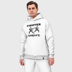 Мужской костюм оверсайз Fighters karate, цвет: белый — фото 2