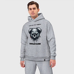 Мужской костюм оверсайз Коала - понедельник, цвет: меланж — фото 2