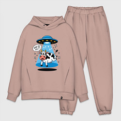 Мужской костюм оверсайз НЛО и корова