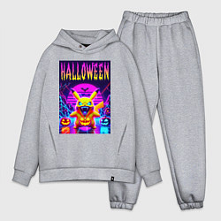Мужской костюм оверсайз Pikachu - halloween vaporwave, цвет: меланж