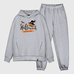 Мужской костюм оверсайз Halloween - тыква в шляпе, цвет: меланж