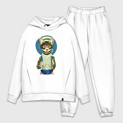 Мужской костюм оверсайз Котик в медитации