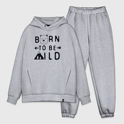 Мужской костюм оверсайз Родился быть диким