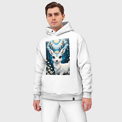 Мужской костюм оверсайз Сказочный олененок, цвет: белый — фото 2